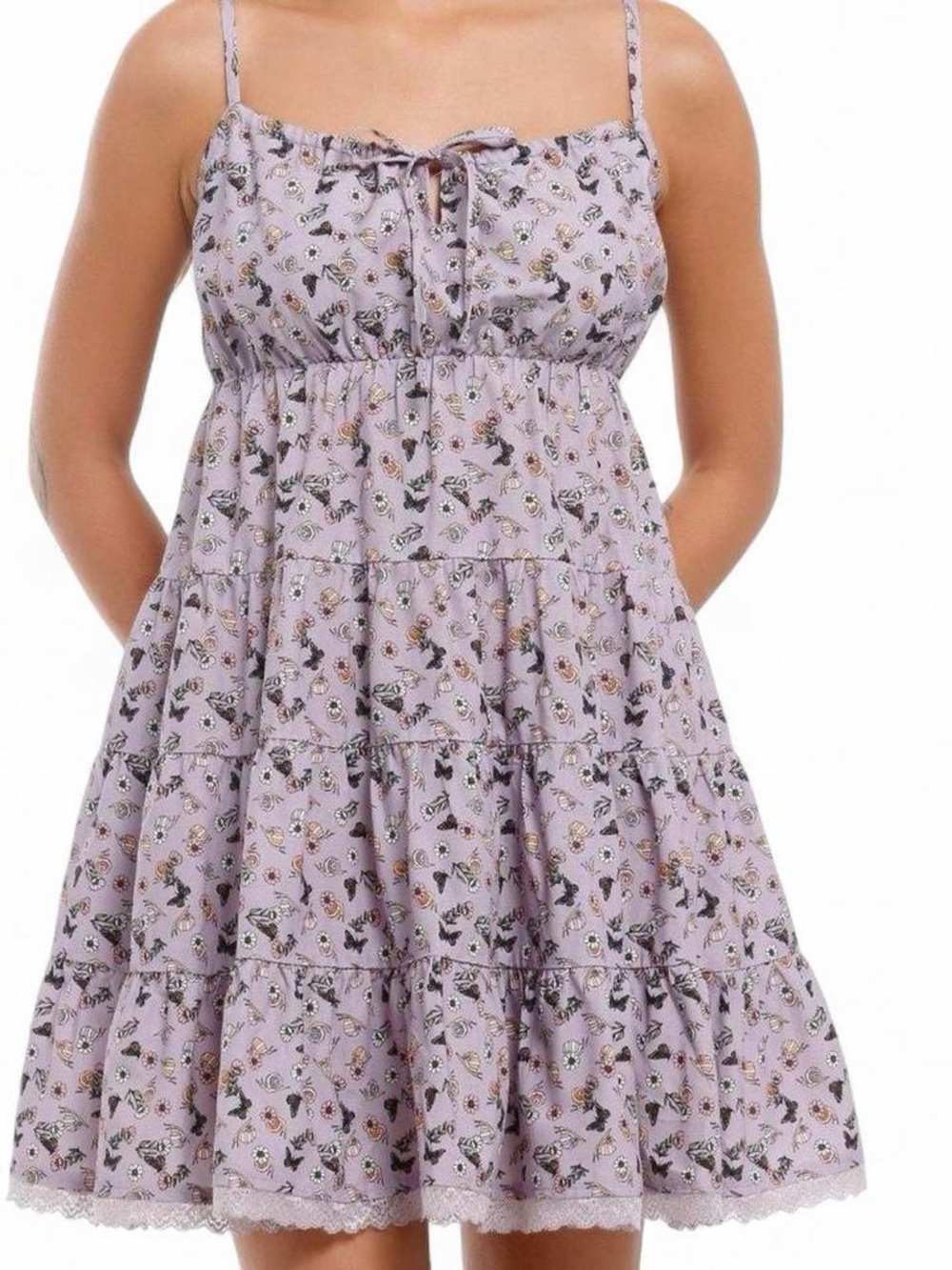 Thorn & Fable Spring Bugs Lavender Mini
Dress Size XL